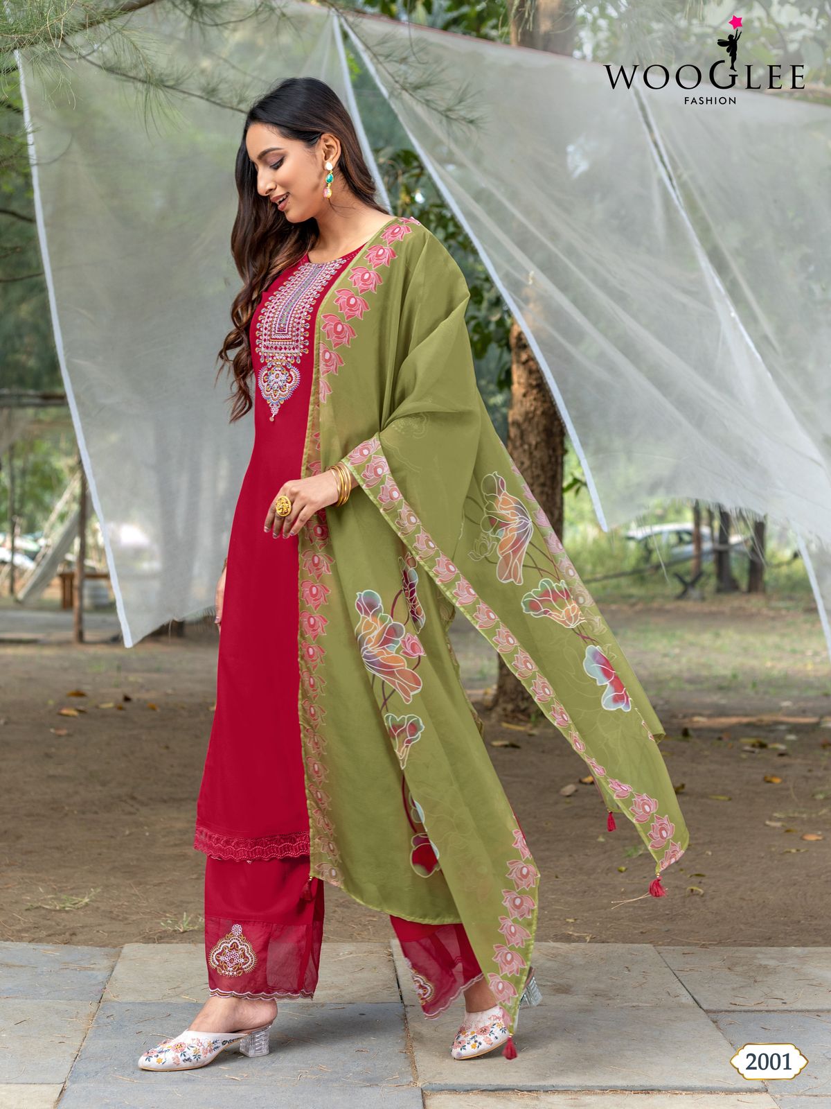 Suhana By Wooglee Rayon Kurti With Bottom Dupatta Wholesale Shop In Surat
